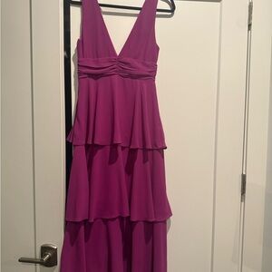 Elegant Pink Layered Dress